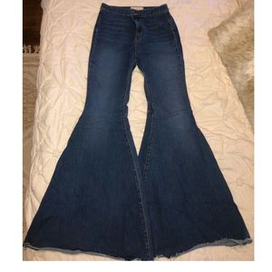 Free People High Rise Bell Bottom Jeans